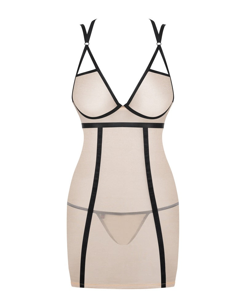 Obsessive - Nudelia - Chemise & Tanga