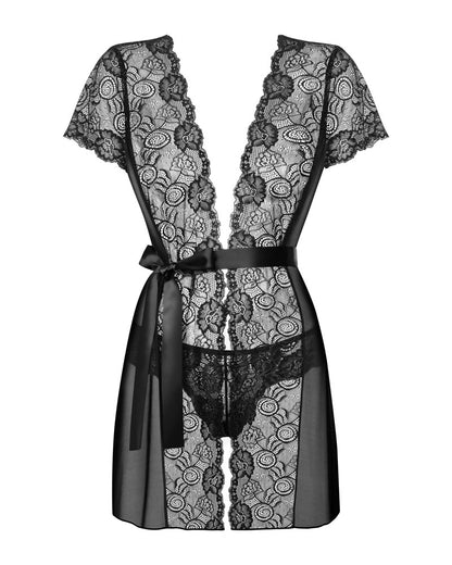 Obsessive - Alluria - Kurzer Kimono und String im Set