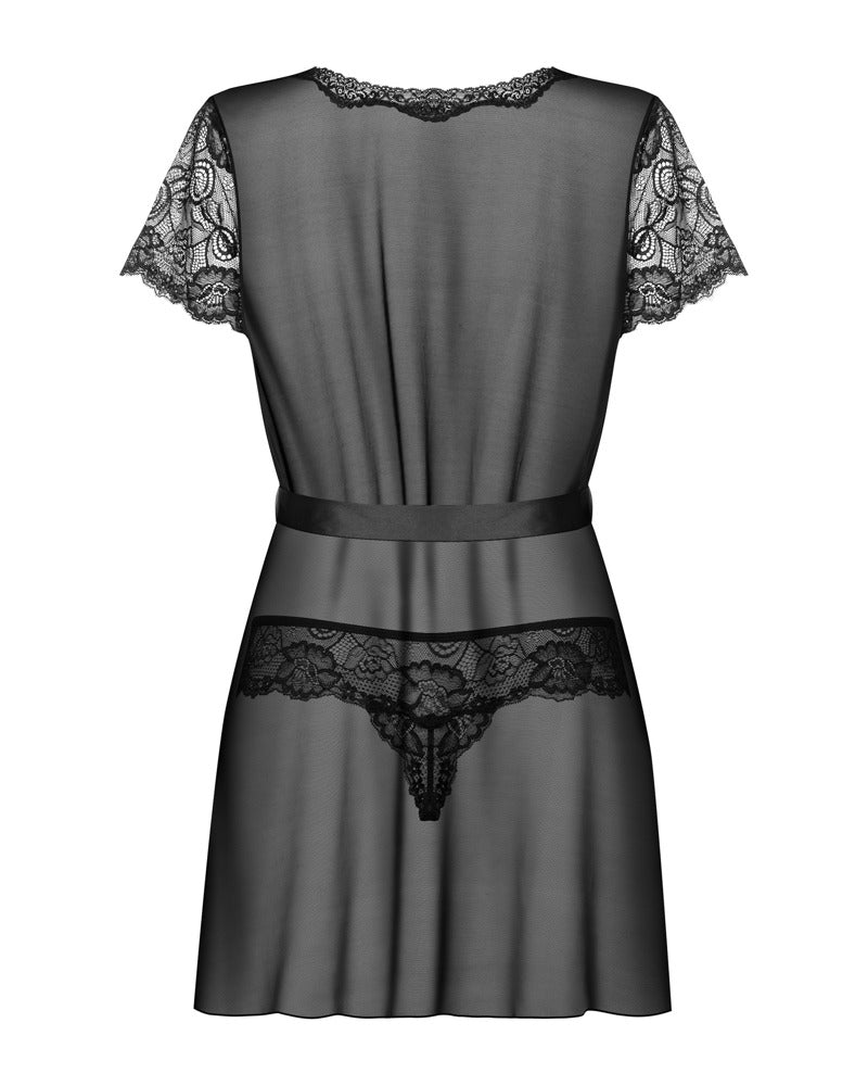 Obsessive - Alluria - Kurzer Kimono und String im Set