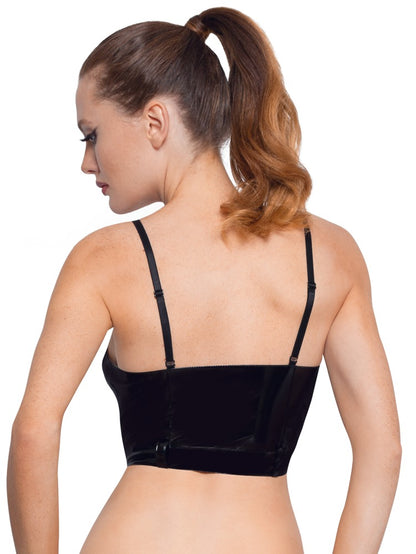 Black Level - Lack Top mit Schnalle