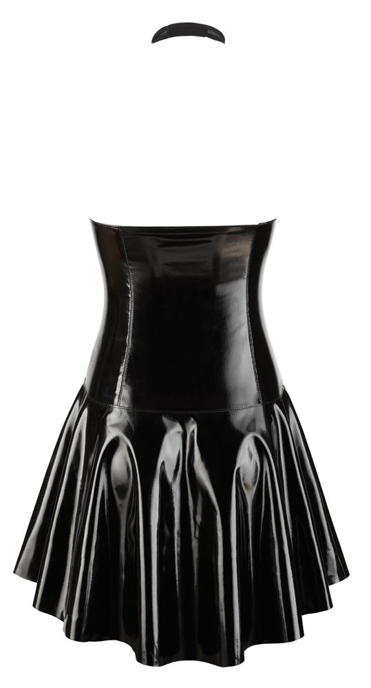 Black Level - Lackkleid - Mini-Kleid mit Netz