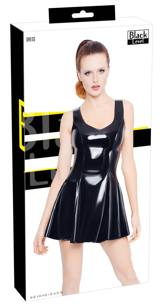 Black Level - Lackkleid - Mini-Kleid mit tiefem Ausschnitt