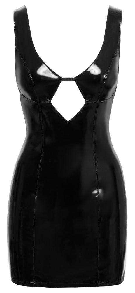Black Level - Lack Kleid mit tiefem Dekolleté