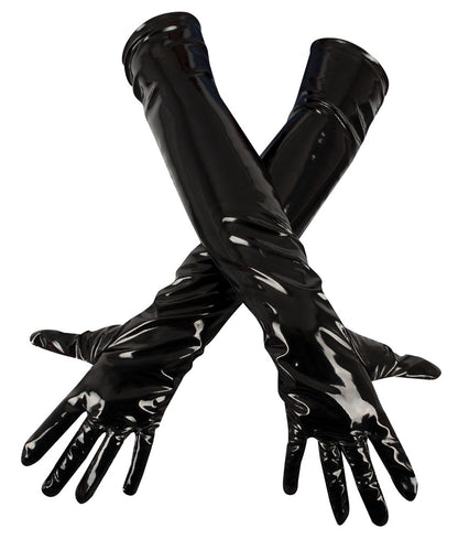 Black Level - Lackhandschuhe - lange Handschuhe im Glanzlook