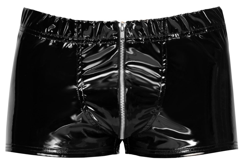 Black Level - Lackpants - klassische Pants mit Frontzip