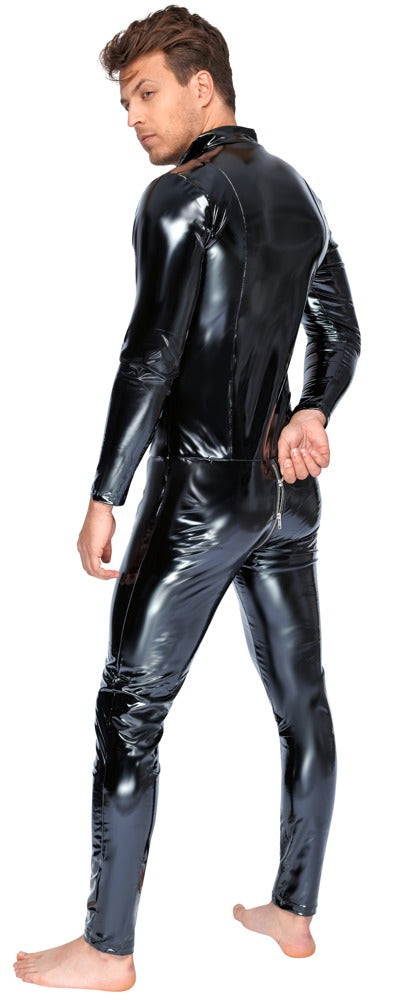 Black Level - Lackoverall - Ganzkörper-Overall mit Reißverschluss