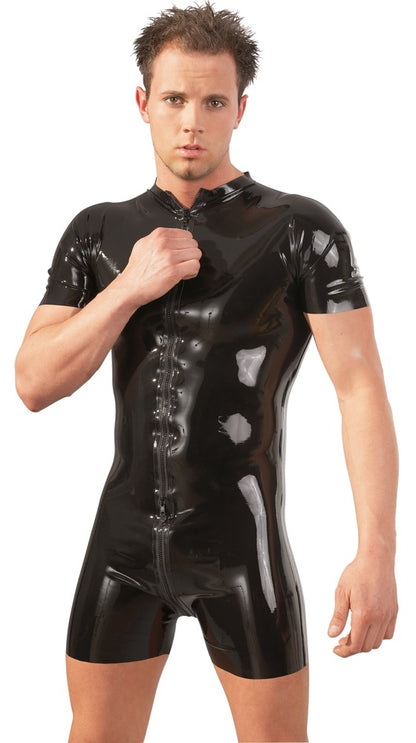 Late X - Latex Herren Kurzoverall
