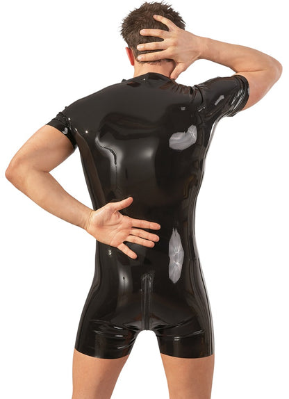 Late X - Latex Herren Kurzoverall