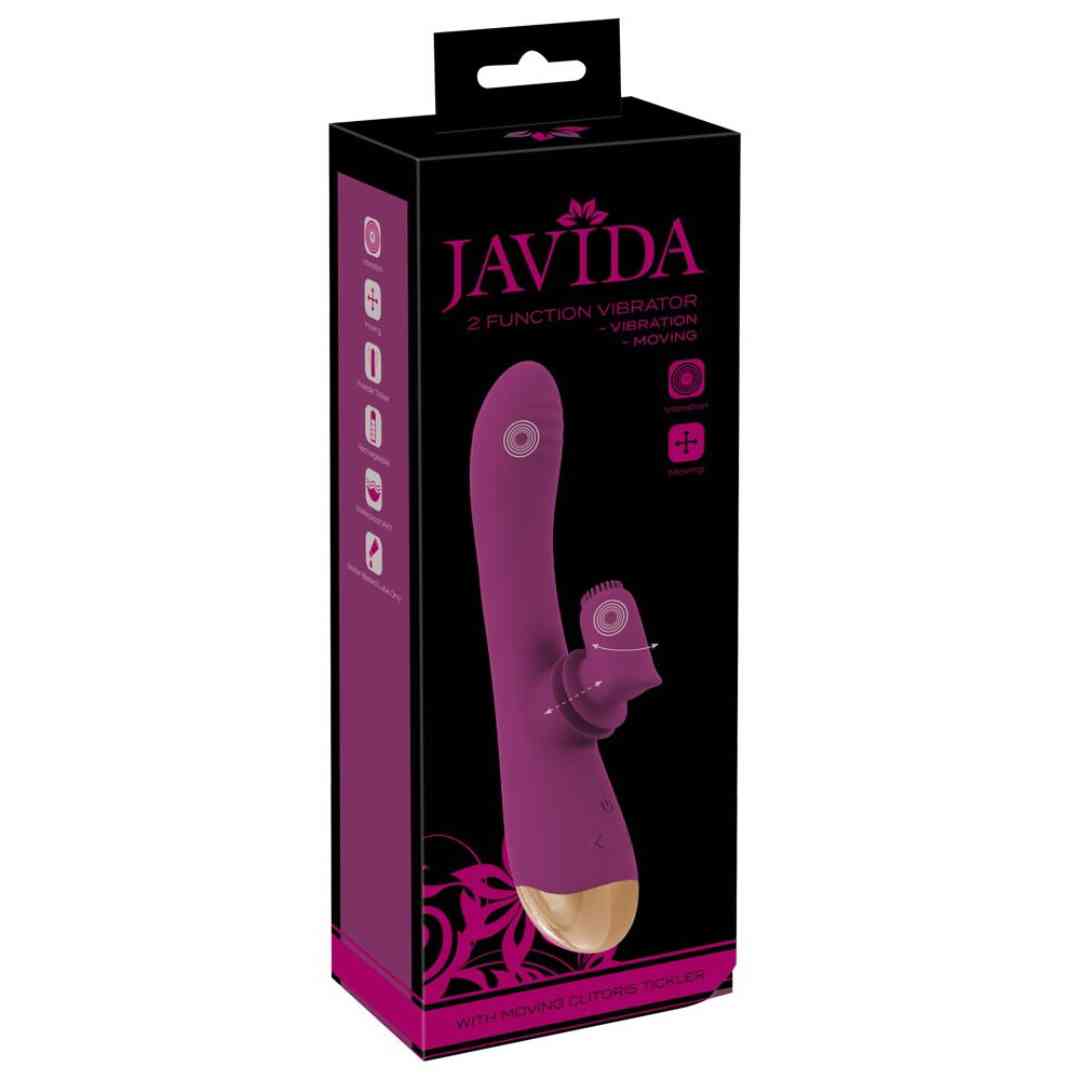  handliche 2 Function Vibrator with Moving Clitoris Tickler 