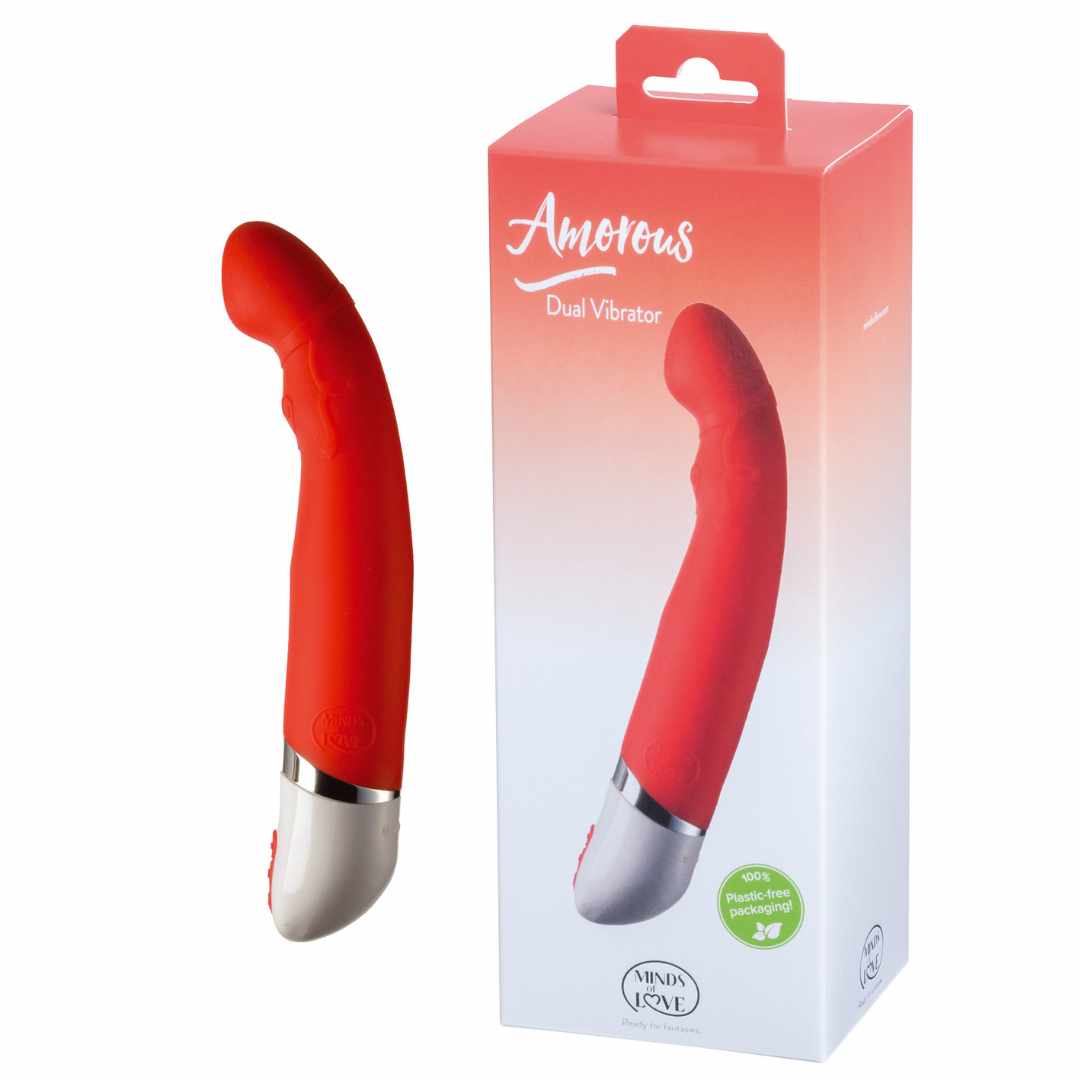 MINDS of LOVE Amorous Dual Vibrator red