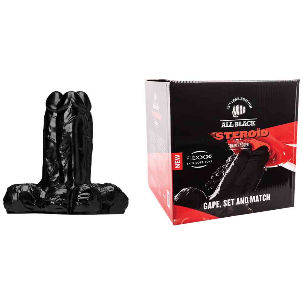 XXL Dildo "Gape, Set and Match Black"