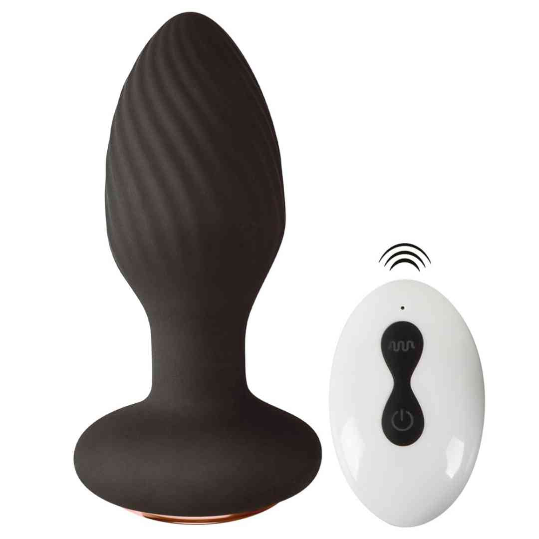 Vibro-Analplug mit Rotation