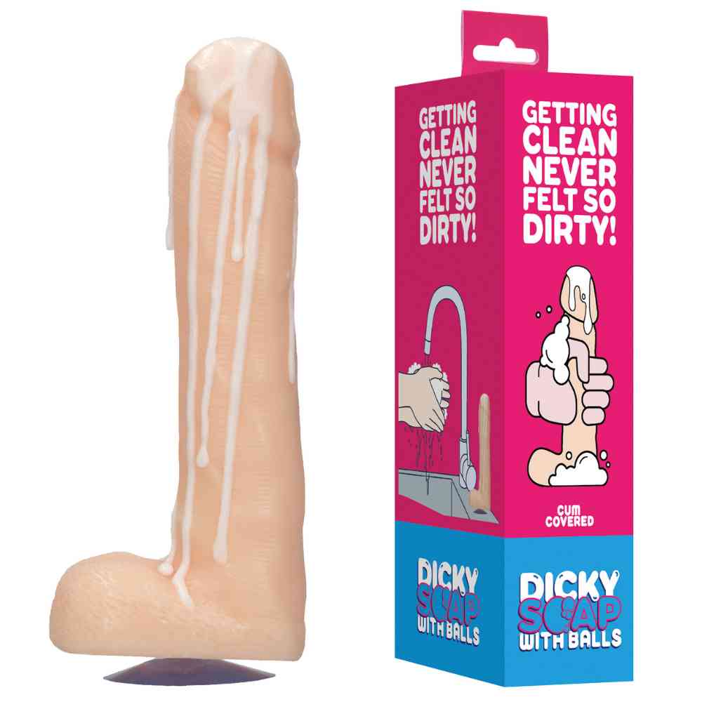 Dicky Soap With Balls - Cum Covered