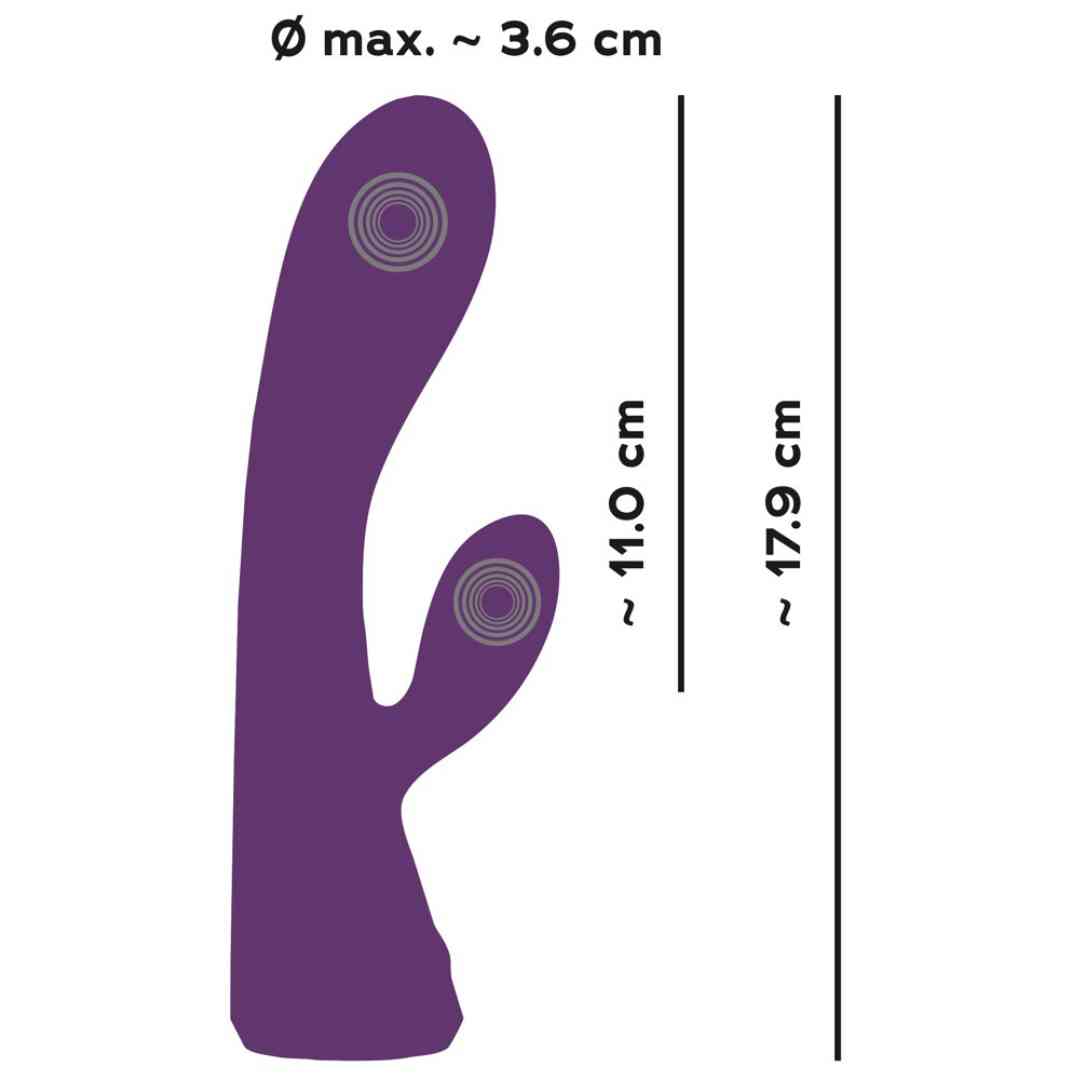  handlicher Double Layer Silicone Rabbit Vibrator SUPER SOFT