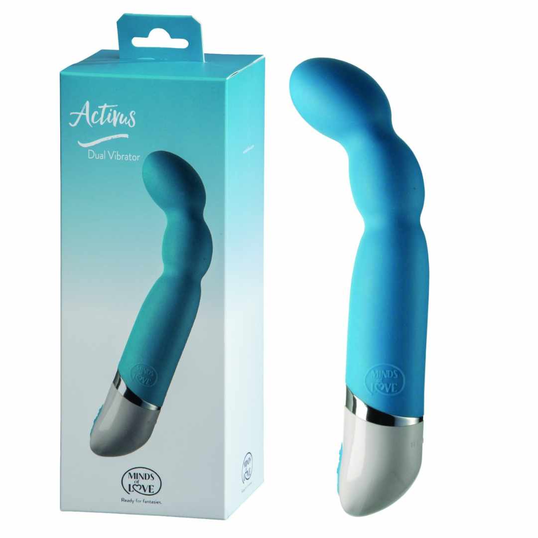 MINDS of LOVE Activus Dual Vibrator blue