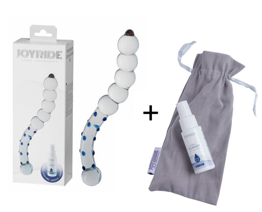JOYRIDE - GlassiX Set - Hand gefertigter Glas-Dildo