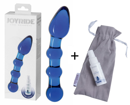 JOYRIDE - GlassiX Set - Hand gefertigter Glas-Dildo