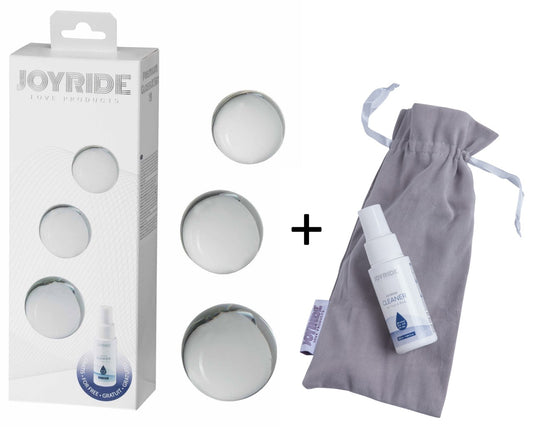 JOYRIDE - GlassiX Set - Hand gefertigter Glas-Dildo