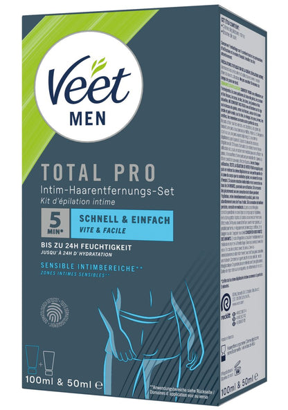 Veet - Men TOTAL PRO Intim-Haarentfernungs-Set