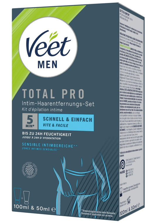 Veet - Men TOTAL PRO Intim-Haarentfernungs-Set