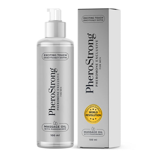 PheroStrong - Massageöl - würzig-holziges Öl mit Pheromonen