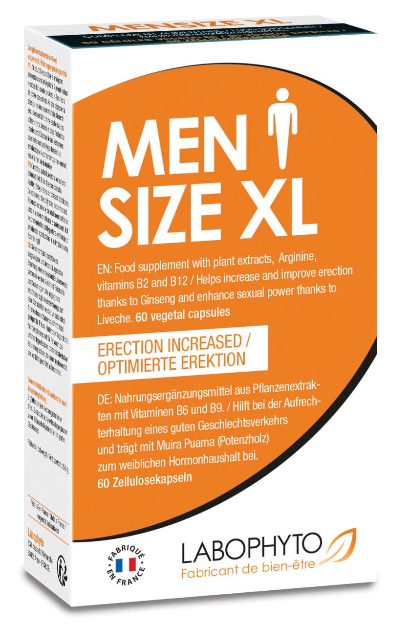 LABOPHYTO - Labophyto Men Size  Kapseln für männliche Potenz und Ausdauer - 60 Stück