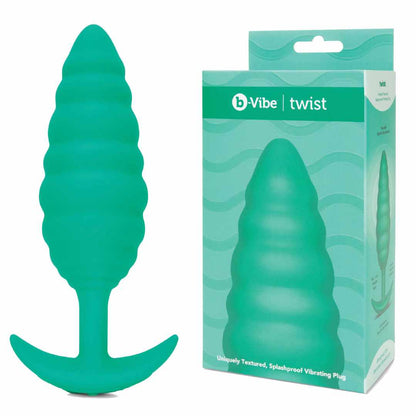 b-Vibe Twist Texture Plug Green