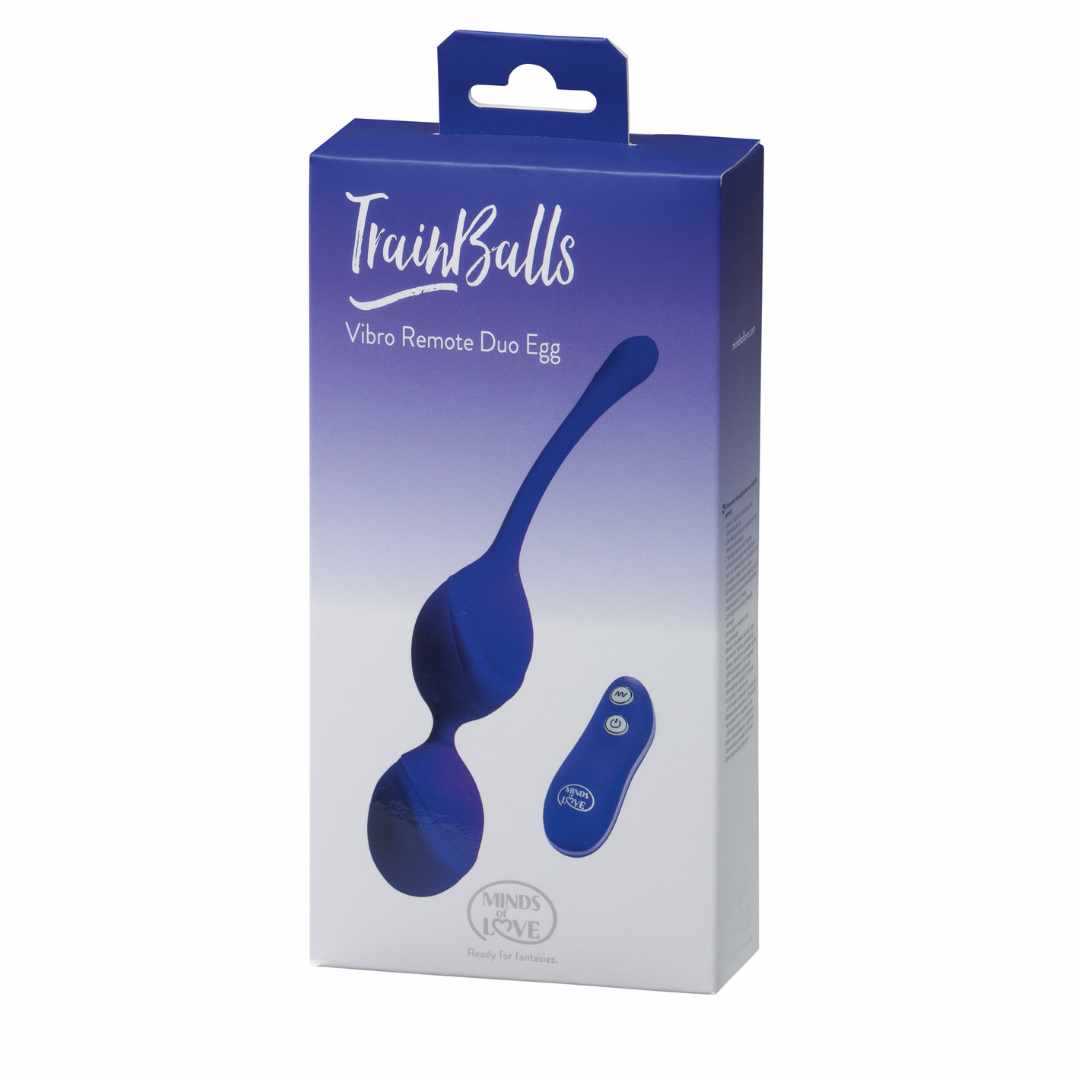 MINDS of LOVE TrainBalls Vibro Remote Duo Egg lila