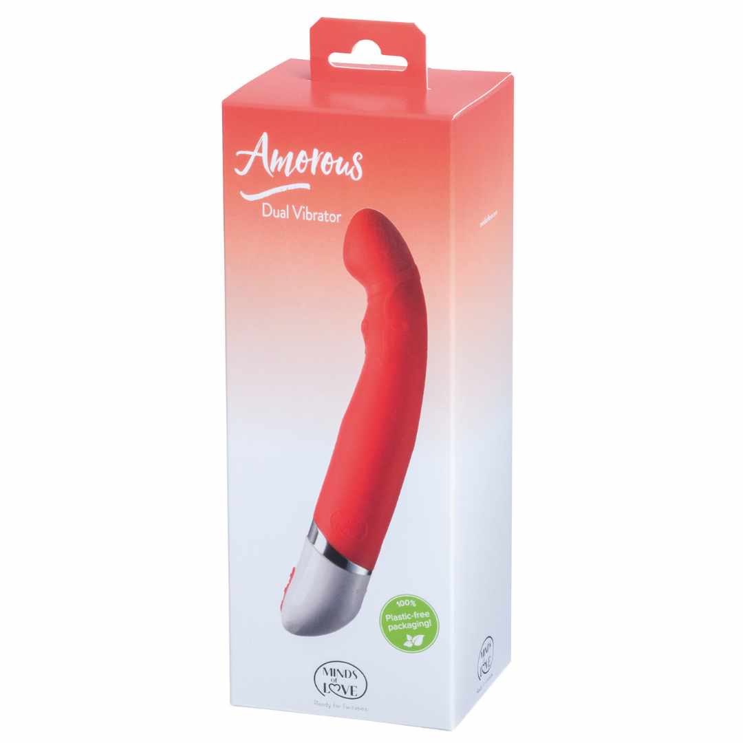 MINDS of LOVE Amorous Dual Vibrator red