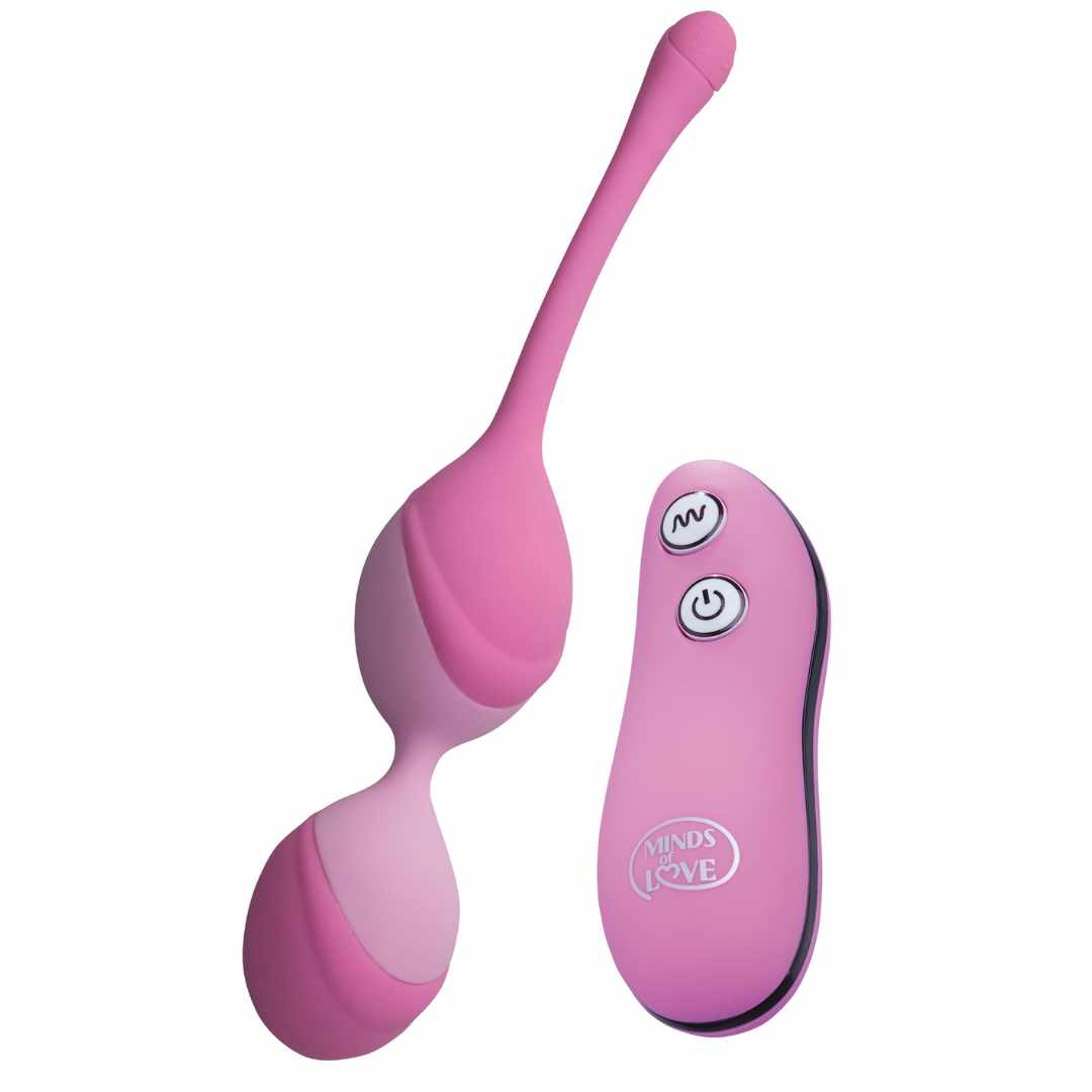 MINDS of LOVE TrainBalls Vibro Remote Duo Egg pink