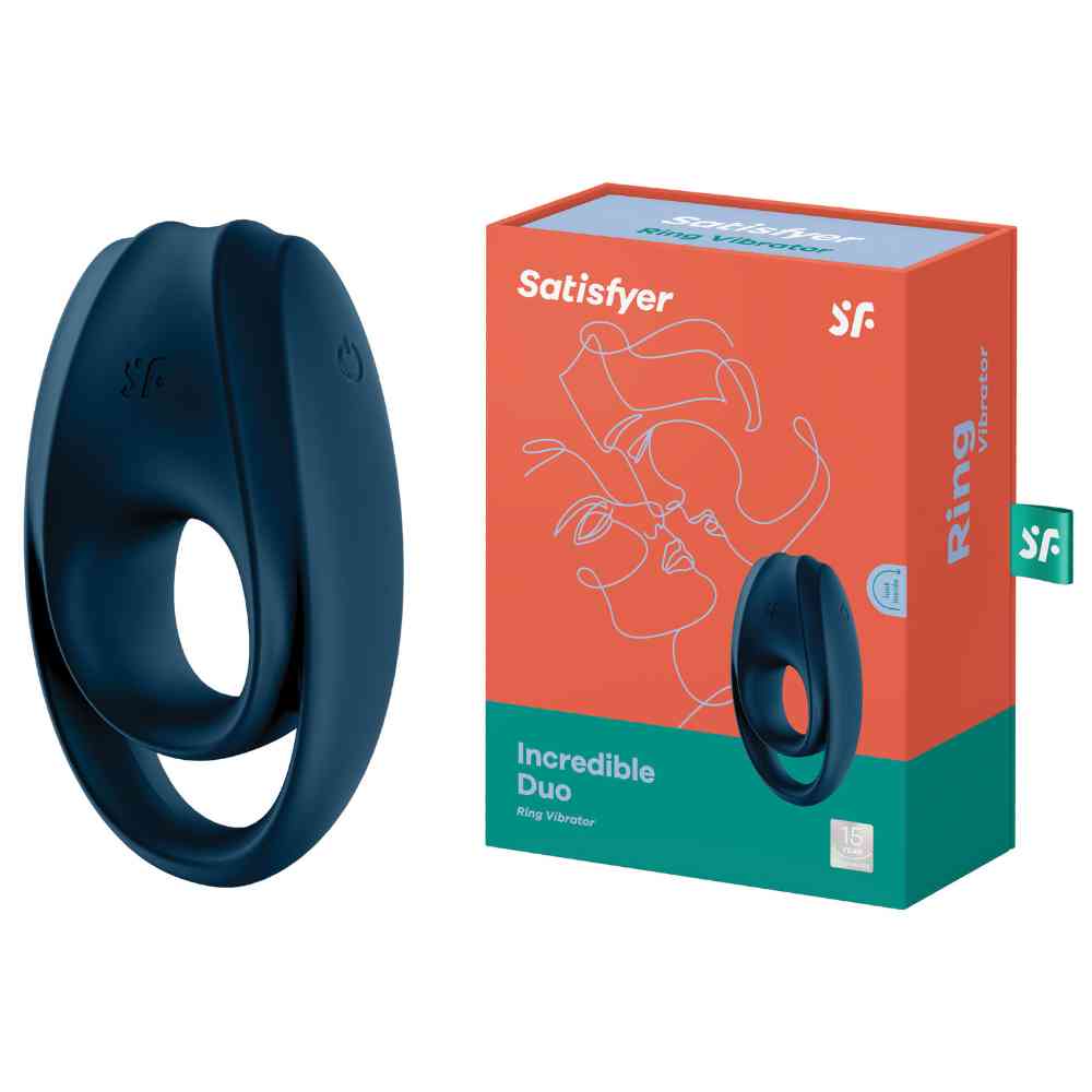 Duo Ring Vibrator dunkelblau