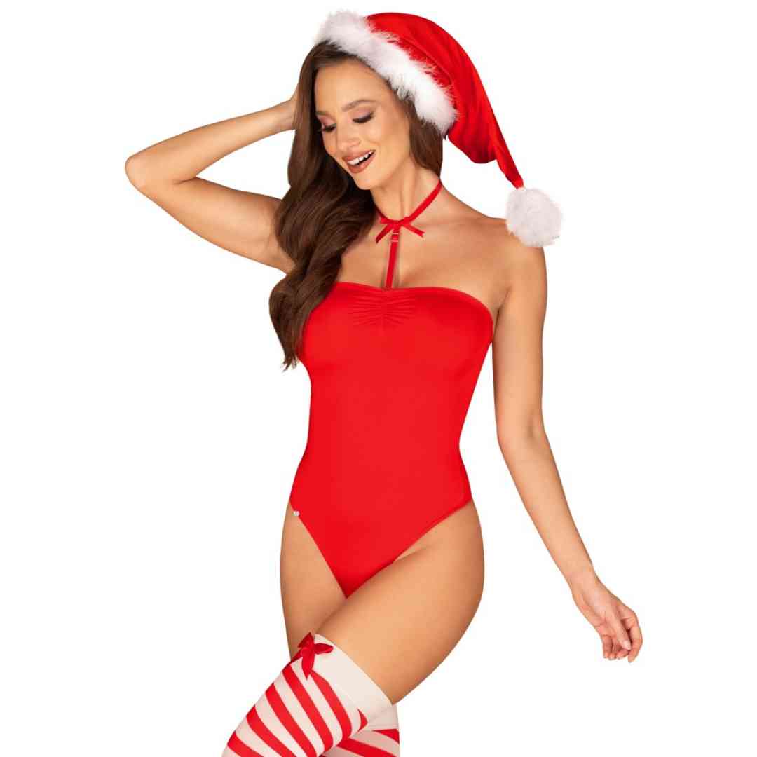 3-teiliges Weihnachts-Dessous-Set