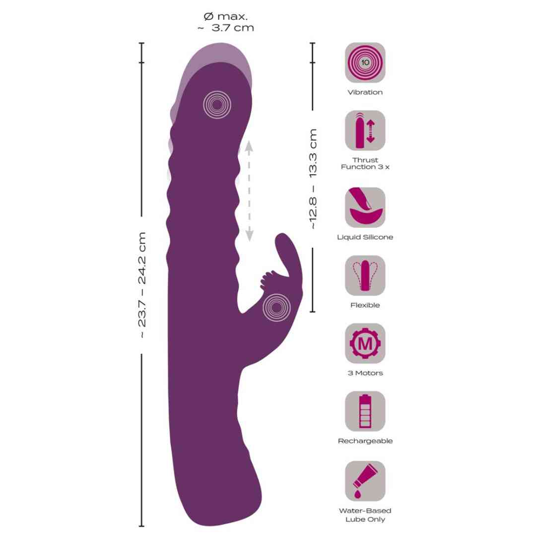  handliche 2 Function Rabbit Vibrator