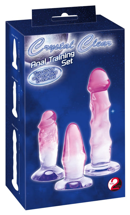 Crystal - Anal Mix Set - Analplug & Analdildos im Trainingsset