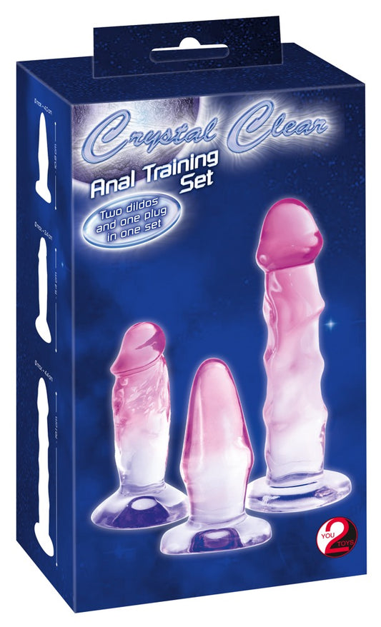 Crystal - Anal Mix Set - Analplug & Analdildos im Trainingsset