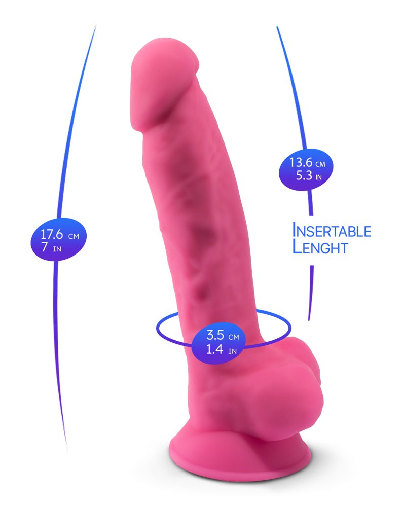 Silexd - Glow in the dark - Naturdildo mit  Saugfuß