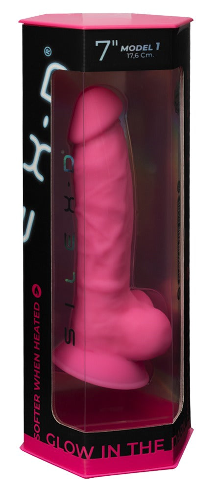 Silexd - Glow in the dark - Naturdildo mit  Saugfuß