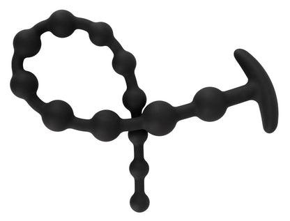Black Velvets - Analbeads-Kette - extra lang für tiefen Genuss