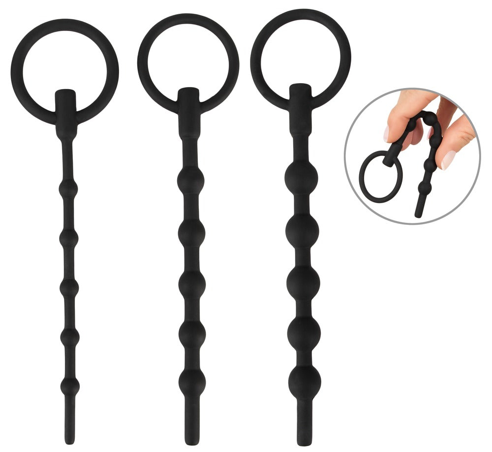 Penisplug - Urethral Trainingsset - Kugel-Dilatoren aus Silikon