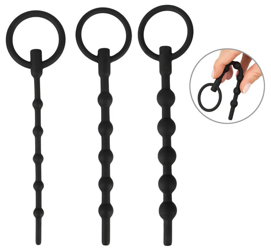 Penisplug - Urethral Trainingsset - Kugel-Dilatoren aus Silikon