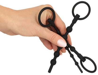 Penisplug - Urethral Trainingsset - Kugel-Dilatoren aus Silikon