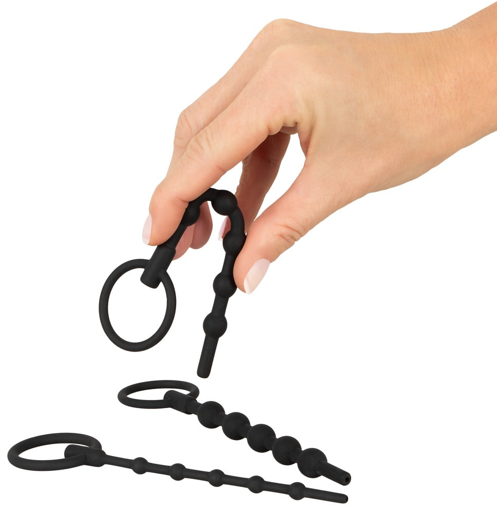 Penisplug - Urethral Trainingsset - Kugel-Dilatoren aus Silikon