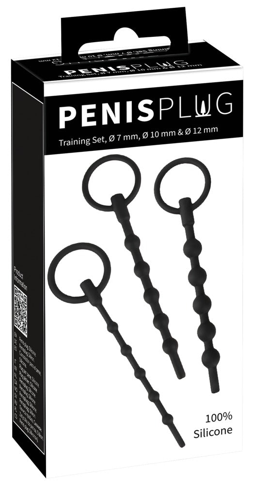 Penisplug - Urethral Trainingsset - Kugel-Dilatoren aus Silikon