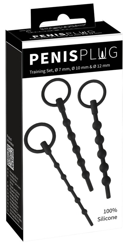 Penisplug - Urethral Trainingsset - Kugel-Dilatoren aus Silikon