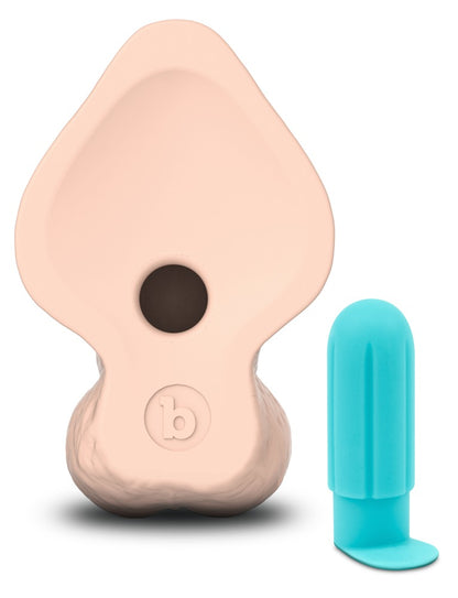 B-vibe - Naturdildo - gebogener Dildo mit Saugfuß