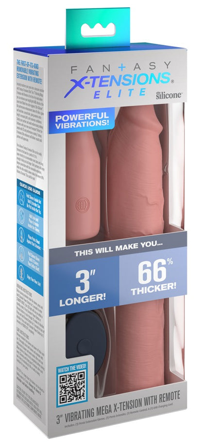 Fantasy X-Tensions - Elastische Vibro-Penissleeve