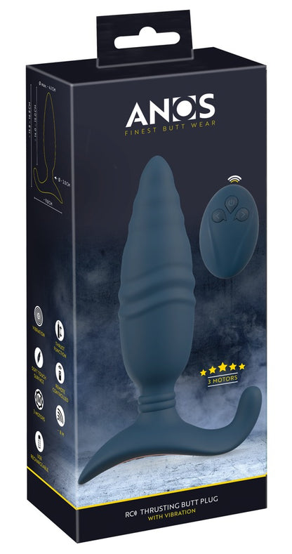 ANOS - Vibro-Analplug mit Stoßfunktion und Perineumstimulation
