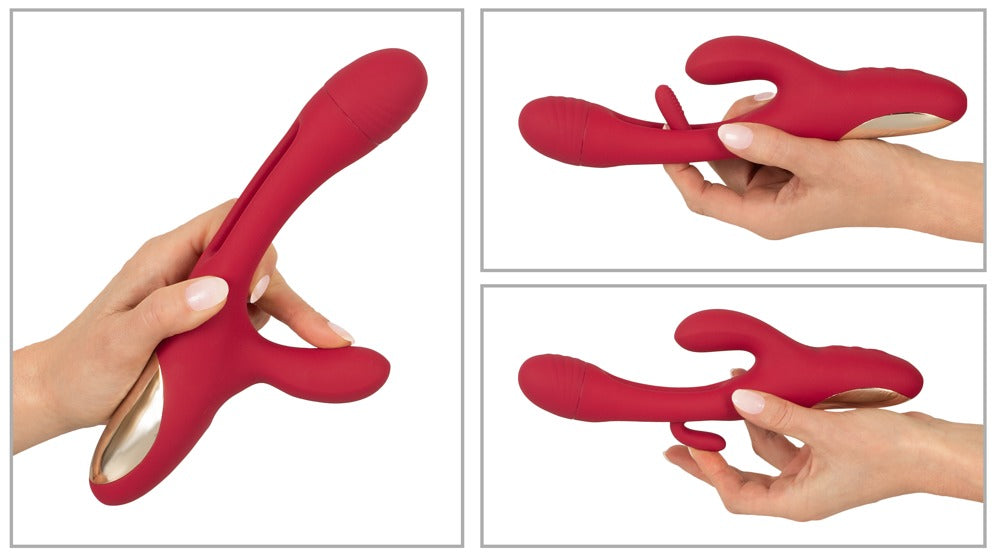 Sweet Smile - Rabbitvibrator mit Flicking-Tounge-Funktion