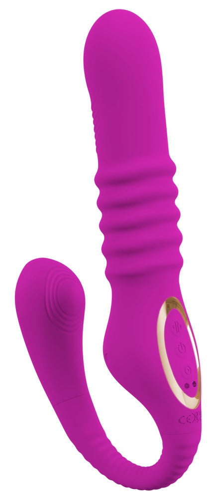 JAVIDA - Stoß-Vibrator mit Klitoris-Stimulationsarm
