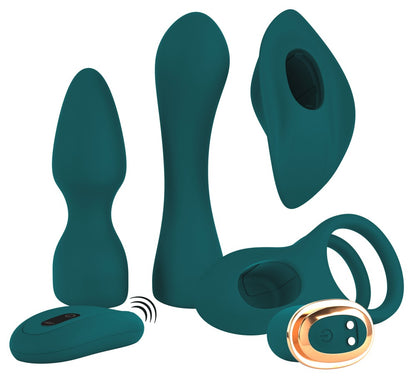 Couples Choice - Toy Set - 5-teiliges Vibrator-Set mit Fernbedienung
